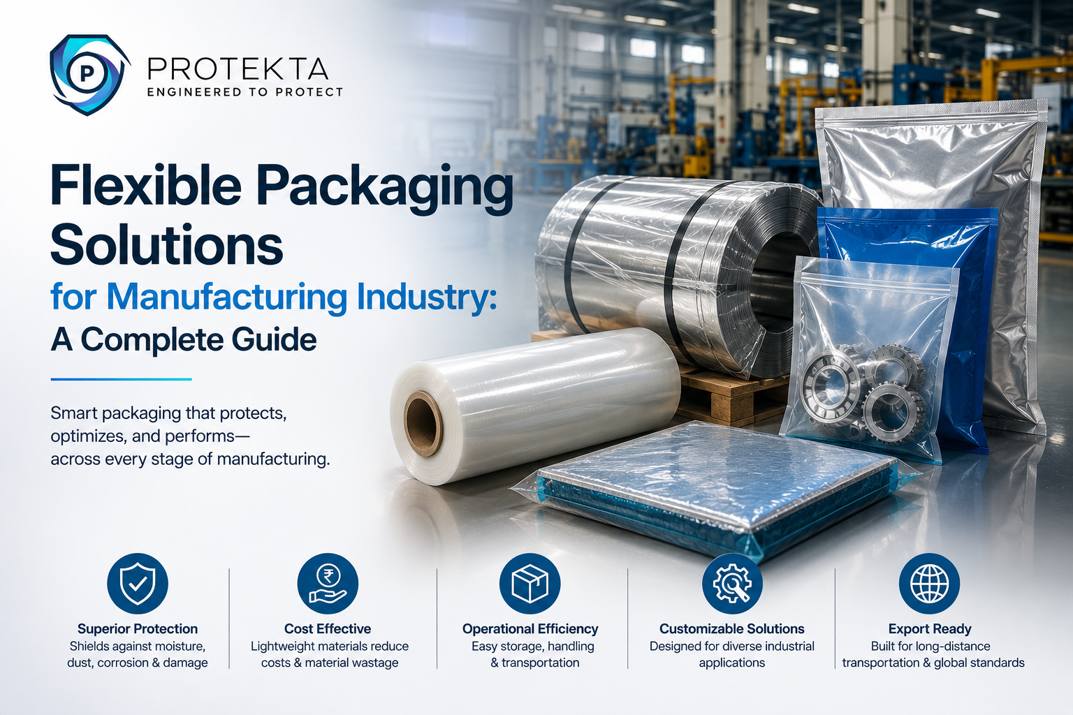 Flexible Packaging Solutions for Manufacturing Industry | Protekta