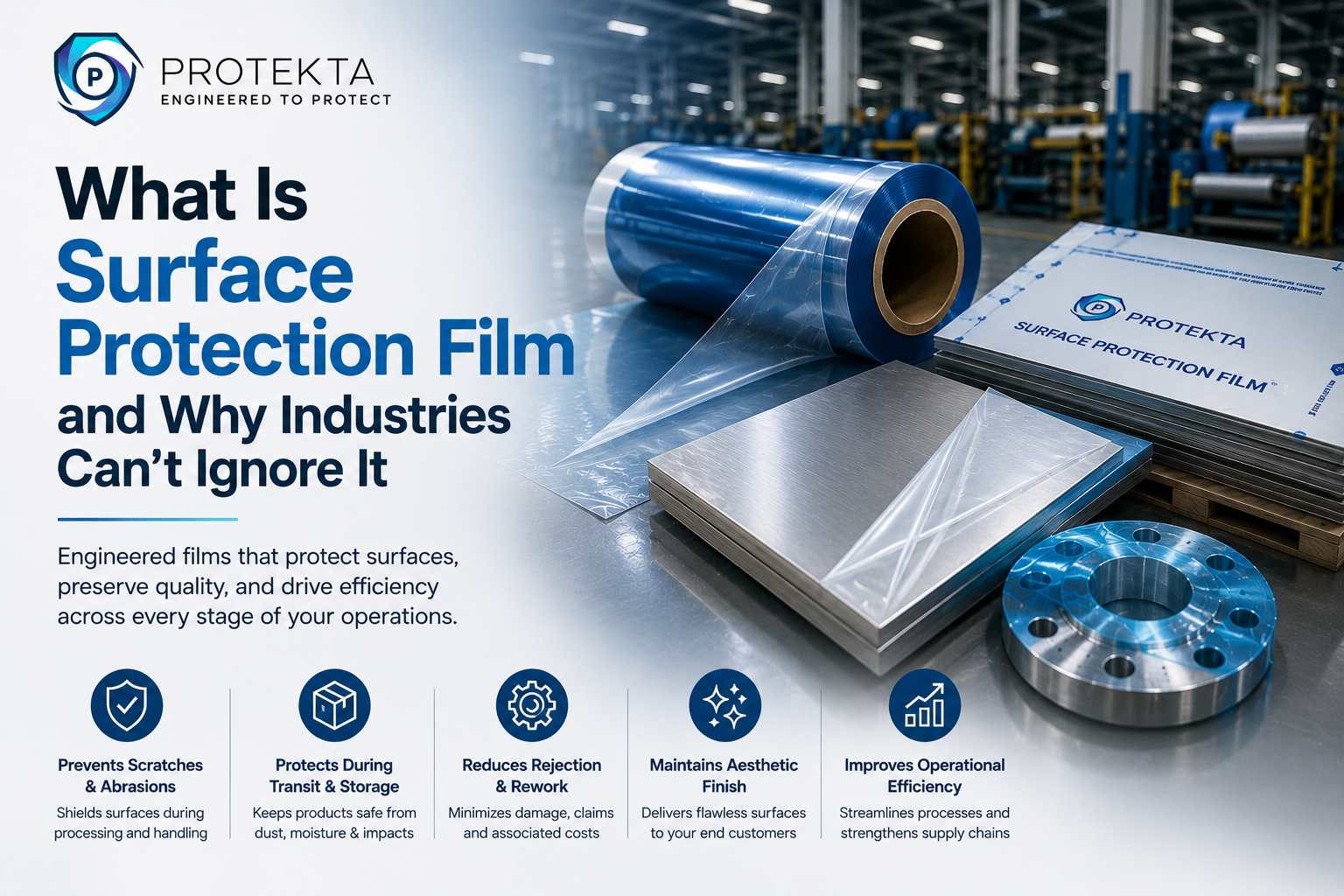 What Is Surface Protection Film - Benefits & Industrial Uses | Protekta