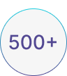 500+